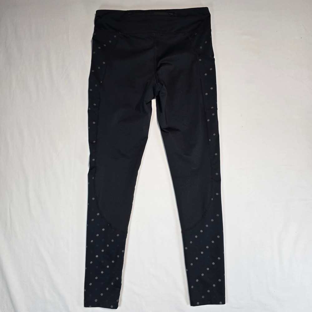 Nike Dri-FIT Womens Black Reflective Polka Dot Running Leggings CJ5567-10 Size M - Picture 2 of 16
